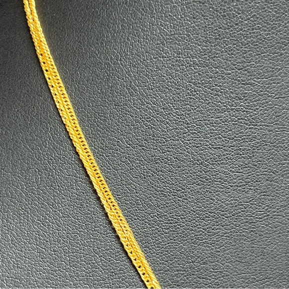 Stella & Dot Golden Double Chain Faceted Beaded Necklace 16-18" - Picture 6 of 7